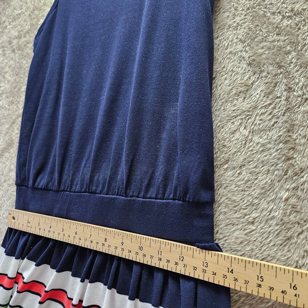 Juicy Couture Summer Dress Racer Back Multicolor Striped Sleeveless Size XS - Picture 7 of 7
